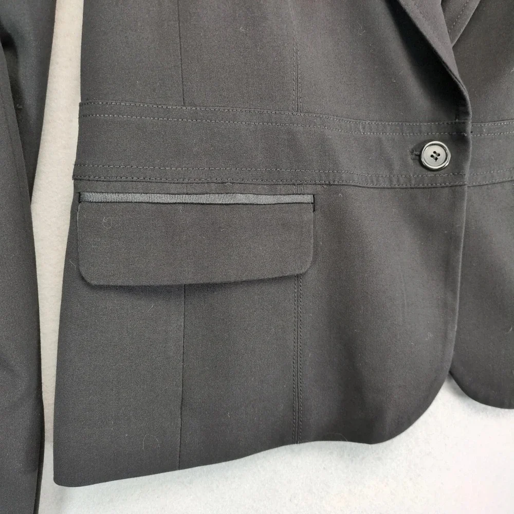 7th Avenue New York Black Blazer Jacket Womens 18 Career Office‎ Stretch Classic